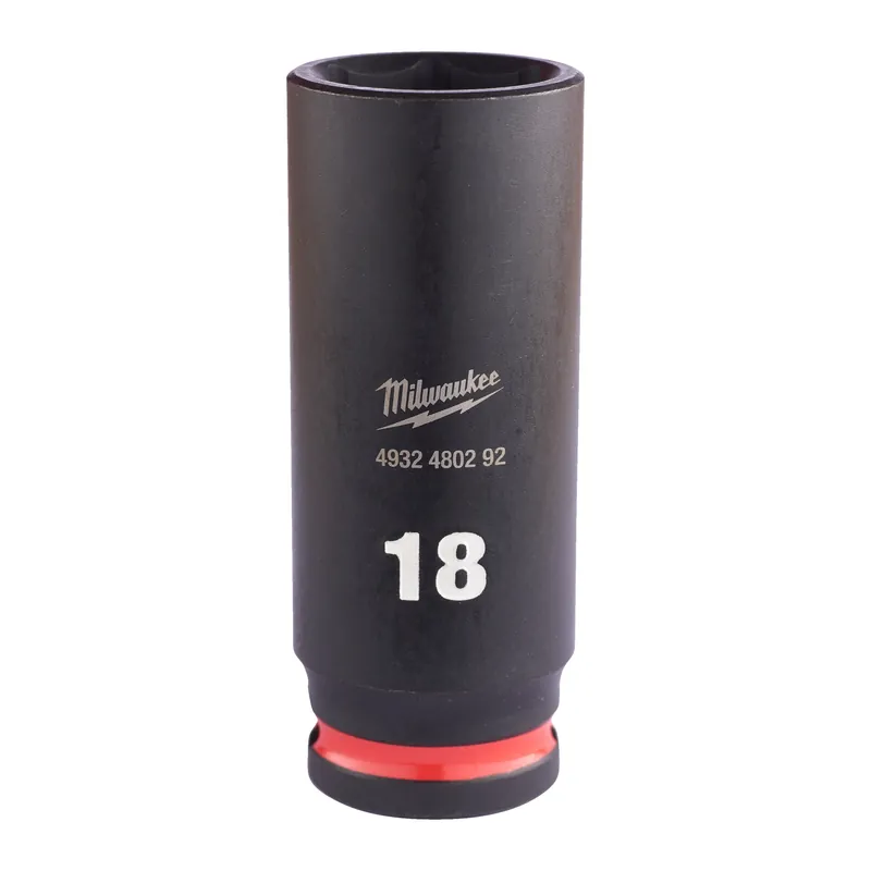 Milwaukee Accessoires 4932480292 Shockwave Impact Duty 3/8" (impact) Capuchon d‘impact long 18 mm