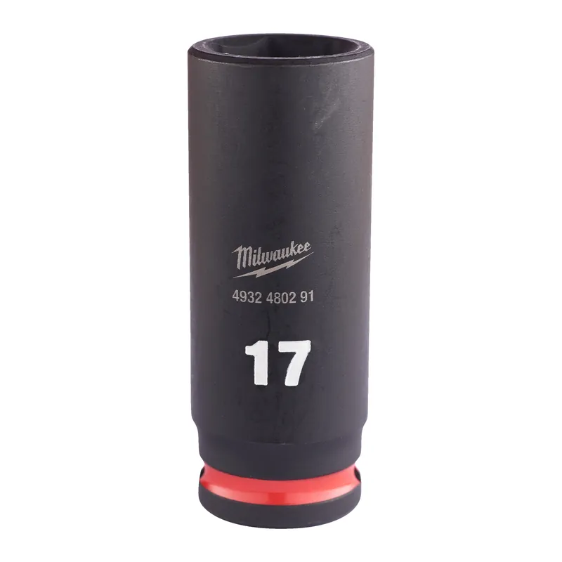 Milwaukee Accessoires 4932480291 Shockwave Impact Duty 3/8" Capuchon d‘impact long 17 mm