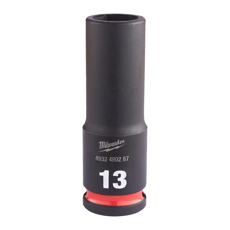 Milwaukee Accessoires 4932480287 Shockwave Impact Duty 3/8" (impact) Capuchon d‘impact long 13 mm