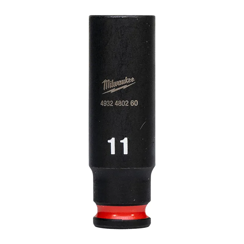 Milwaukee Accessoires 4932480260 Shockwave Impact Duty 1/4" Capuchon d‘impact long 11 mm
