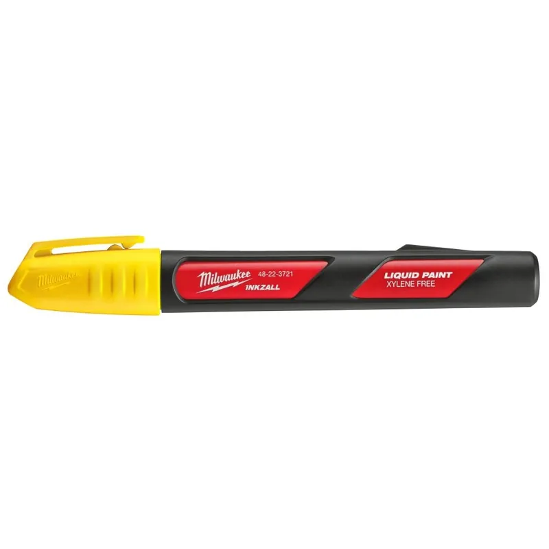 Milwaukee Accessoires 48223721 INKZALL™ Marker Yellow -LP - 12 pièce