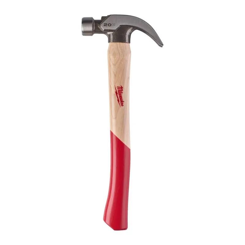 Milwaukee Accessoires 4932478660 Marteau à griffes courbes en hickory 570g