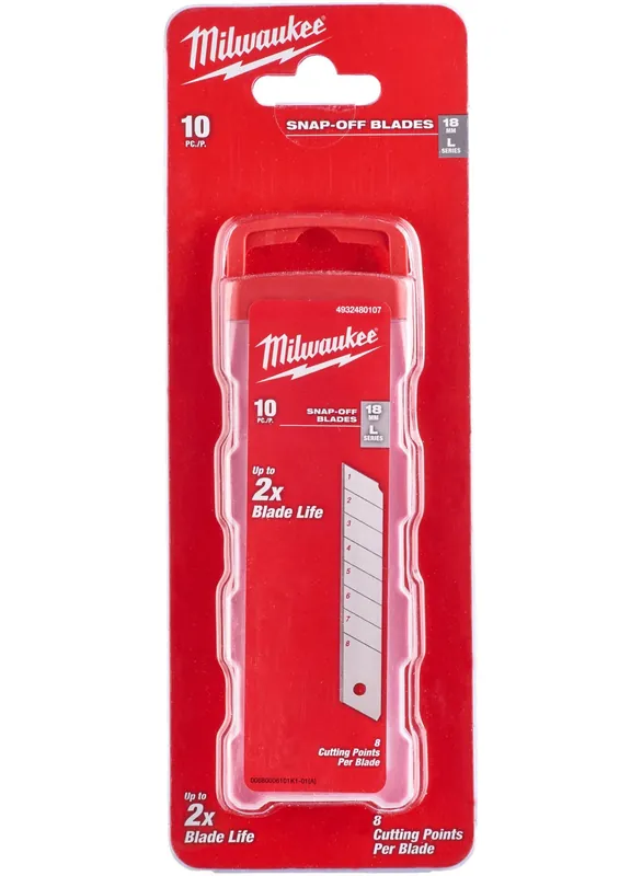 Milwaukee Accessoires 4932480107 Lame coulissante 18 mm (10 pièces)