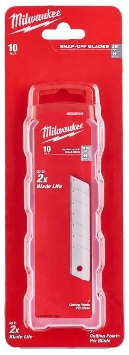 Milwaukee Accessoires 4932480108 Lame coulissante 25 mm (10 pièces)