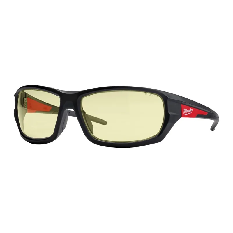 Milwaukee Accessoires 4932478928 Lunettes de sécurité Performance jaunes - 1 pièce