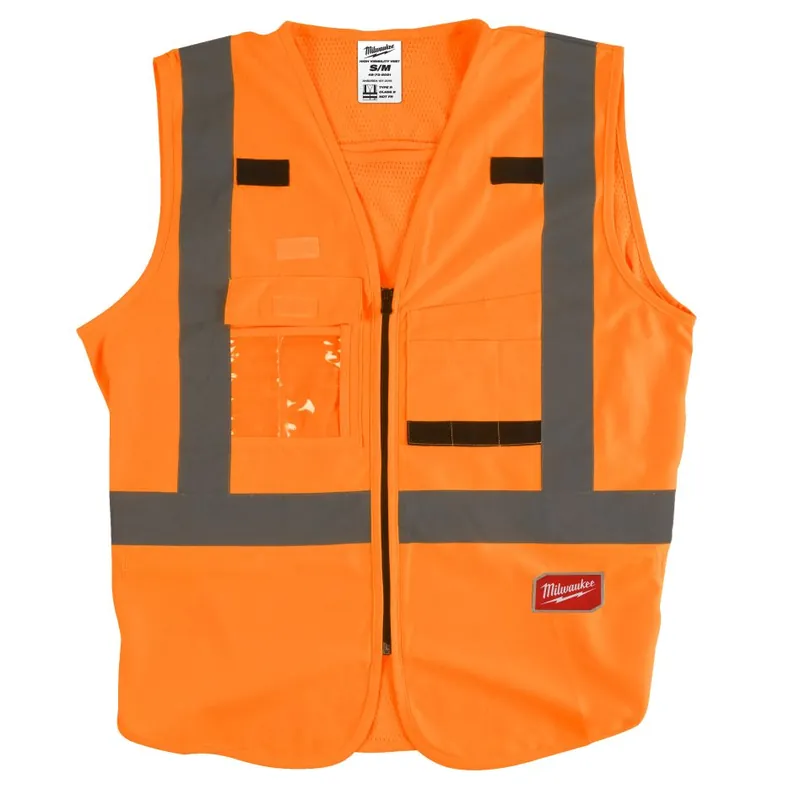 Milwaukee Accessoires 4932471892 Veste de sécurité haute visibilité classe 2 orange - S/M - 1 pièce