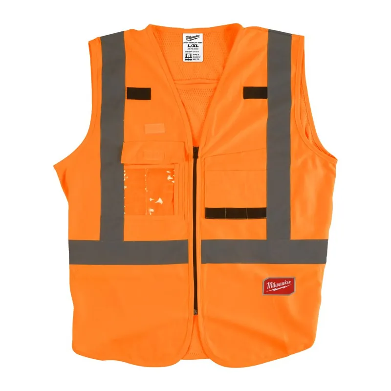 Milwaukee Accessoires 4932471893 Veste de sécurité haute visibilité classe 2 orange - L/XL - 1 pièce