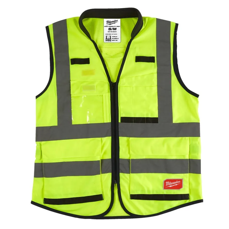 Milwaukee Accessoires 4932471895 Veste de sécurité premium hi-vis classe 2 jaune - S/M - 1 pièce