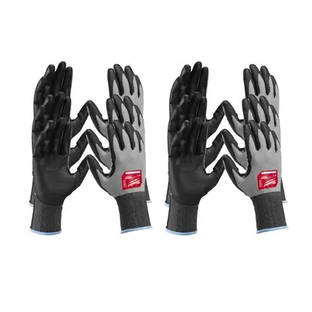 Milwaukee Accessoires 4932480507 12 paires de gants de travail Hi-Dex Cut Class 2/B - 8/M - 12 paires