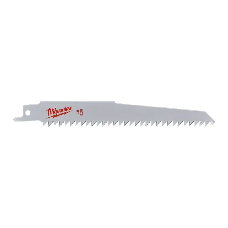 Milwaukee Accessoires 48001075 Lame de scie à guichet 150 x 6 Tpi (3 pièces)