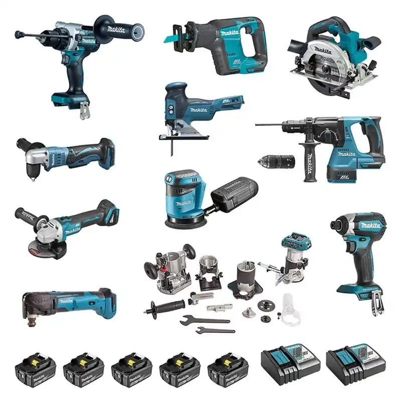 Makita DLX1108TJ1 Super Pack 18V 11 machines - 5 x batterie 18V 5.0Ah + 2 x chargeur