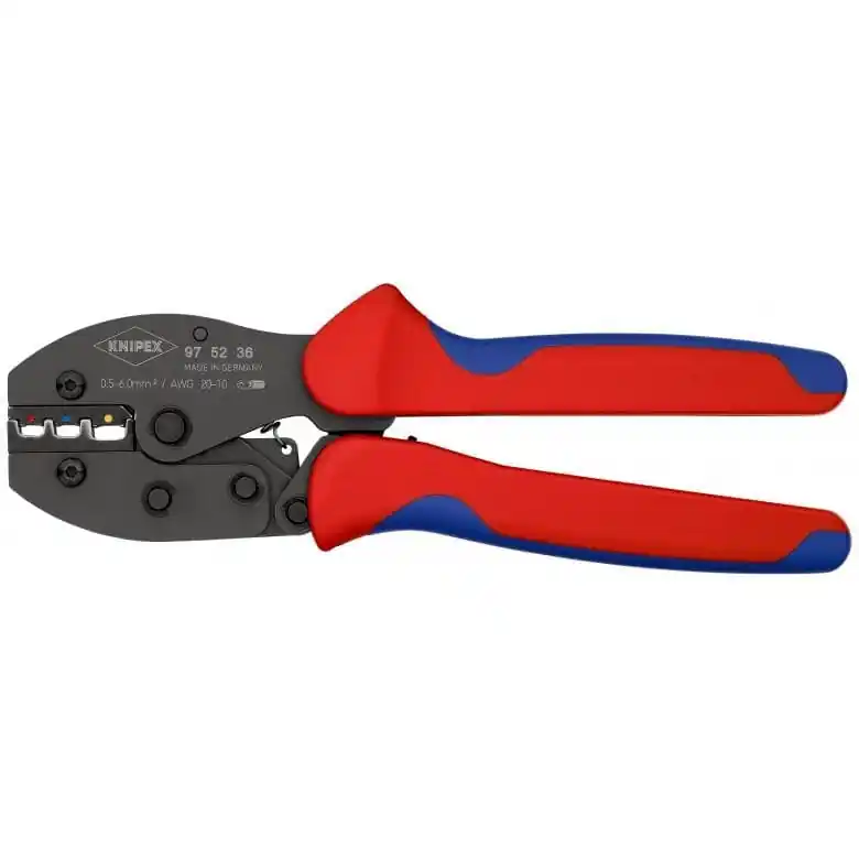 Knipex 97 52 36 SB Pince à levier de sertissage, par exemple pour les cosses à sertir.