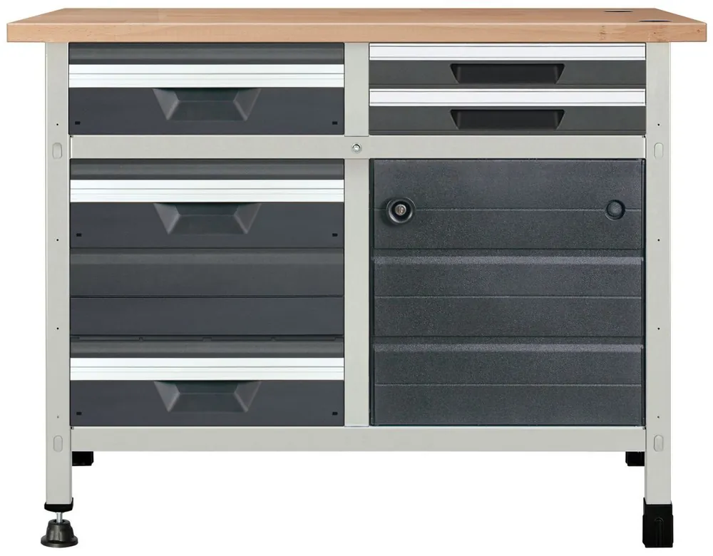 Wolfcraft 8063000 Établi 56.3kg - 1130 x 650 x 860 mm