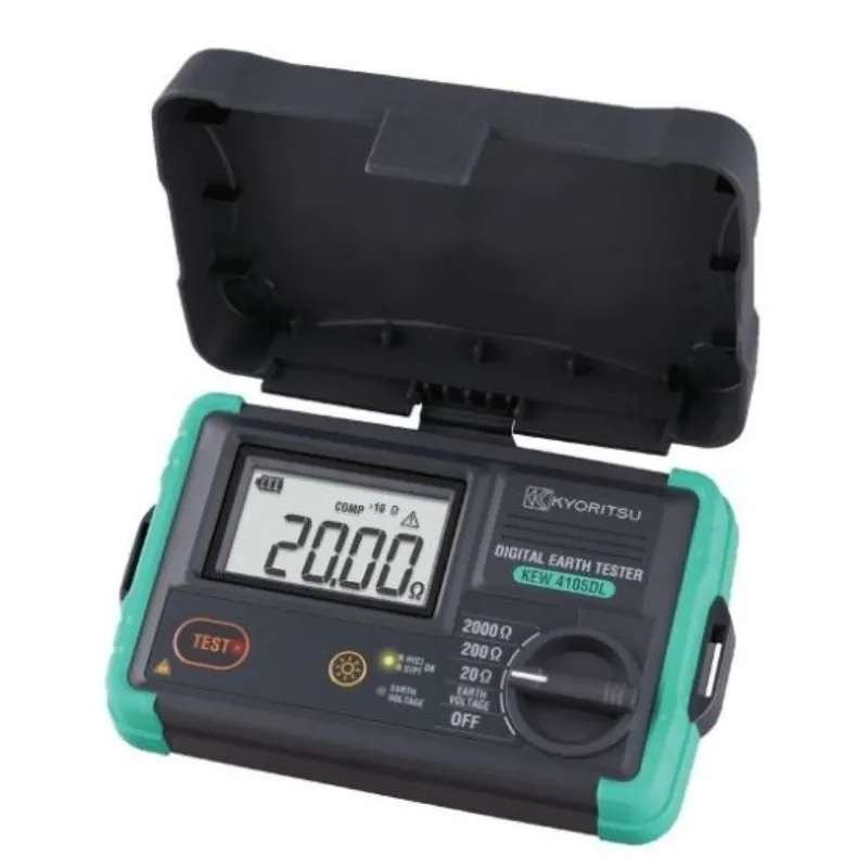 Kyoritsu 04105DL01A 4105DL Kit de mesure de la résistance à la diffusion terrestre numérique