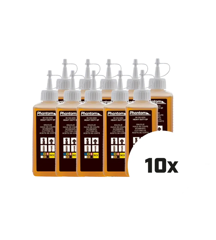 Phantom 901300251 Huile de coupe pour travaux lourds 10 x 250 ml