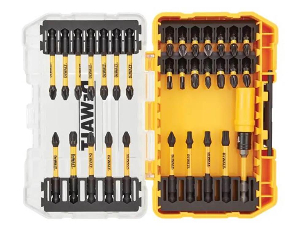 DeWalt Accessoires DT70739T-QZ Jeu d‘embouts de vissage FlexTorq 34 pièces dans une mallette solide