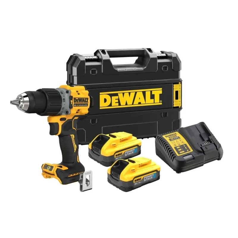 DeWalt DCD805H2T-QW Marteau perforateur sans fil XR 18 Volt 5.0Ah PowerStack Li-Ion dans un coffret TSTAK