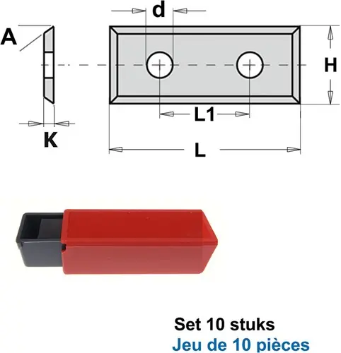 GRN Tools 790.400.06PP Lames de rechange HWM 40mm (par 2 pièces)
