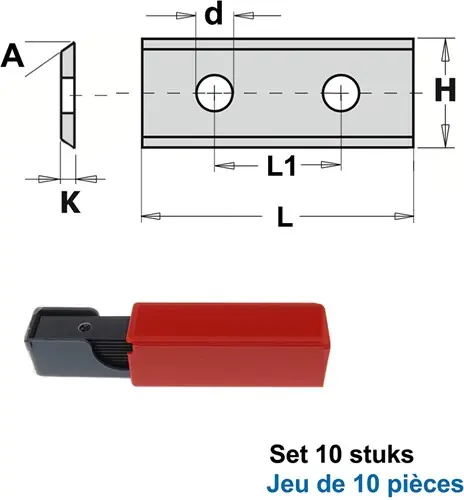 GRN Tools 790.400.04 Lames de rechange HWM 40mm (par 10 pièces)