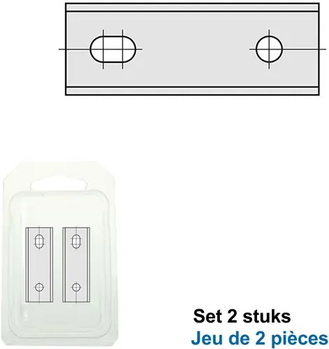 GRN Tools 790.800.06PP Lames de rechange HWM 80mm (par 2 pièces)