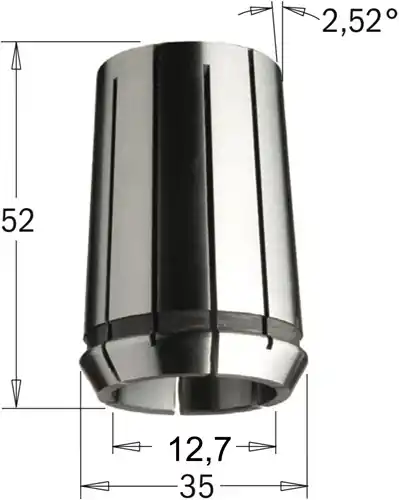 CMT 185.127.00 Pince de serrage de précision ( Din 6388 EOC-25 ), D=12.7mm