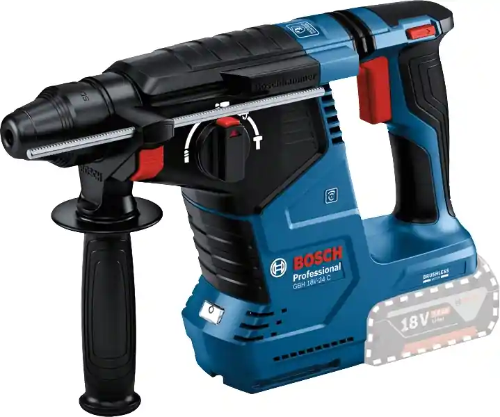 Bosch Bleu 0611923000 GBH 18V-24 C Marteau combiné 18V sans batteries ni chargeur