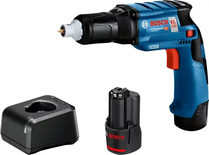 Bosch Bleu 06019E4006 GTB 12V-11 Batterie visseuse pour cloisons sèches 12V 2.0Ah Li-Ion