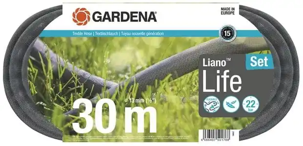 Gardena 18457-20 Tuyau textile Liano™ Life 30 m Set