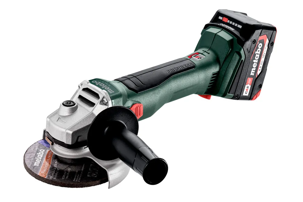 Metabo 602374510 W 18 L BL 9-125 Meuleuse d‘angle 125 mm 18V 4.0 Ah Li-Ion en metabox