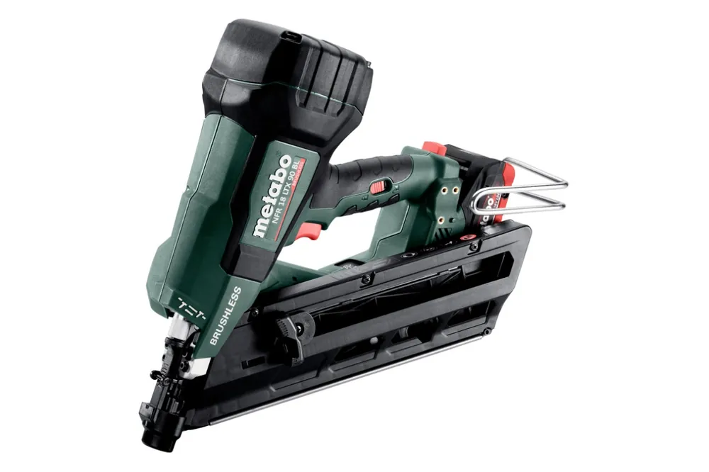 Metabo 612090800 NFR 18 LTX 90 BL Accu Strip Nailer 18V 4.0Ah LiHD in Metabox