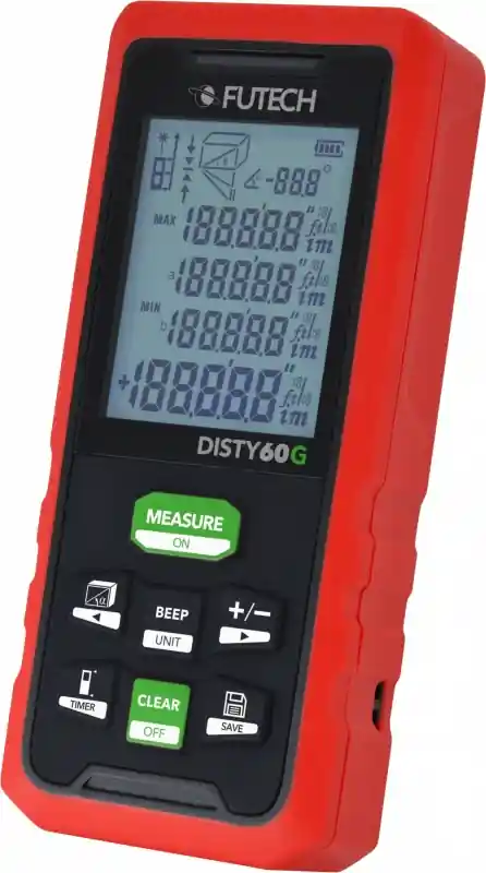Futech 202.60G Disty 60G Laser Distance Meter green