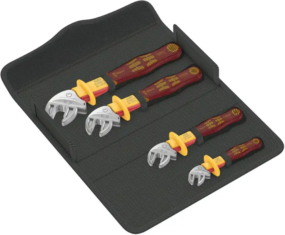 Wera 05020170001 6004 Joker VDE 4 Set 1 Jeu de clés isolées VDE, auto-ajustables, 4 pièces