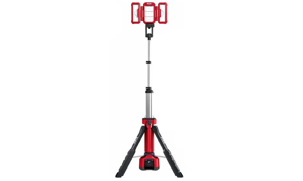 Flex-tools 530375 TL 4000 lampe de chantier LED sans fil avec support 18V/230V hors batteries et chargeur/cordon de raccordement