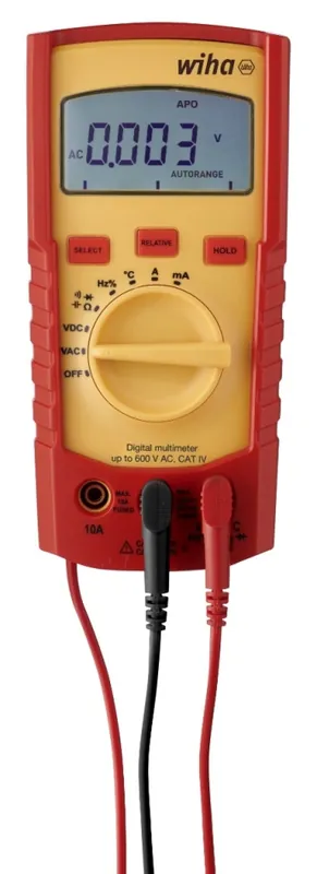 Wiha 45218 SB 255-41 Multimètre numérique jusqu‘à 600 V AC, CAT IV