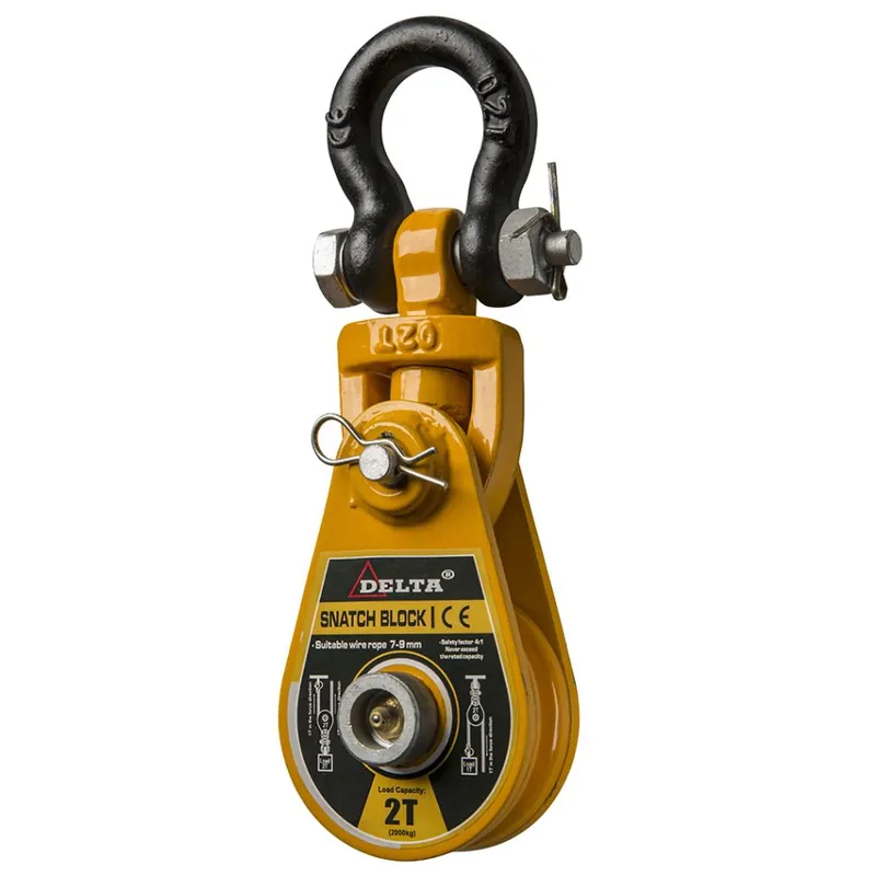 Delta SG.0.KBSH.002000 Bloc pliant avec manille 2 tonnes