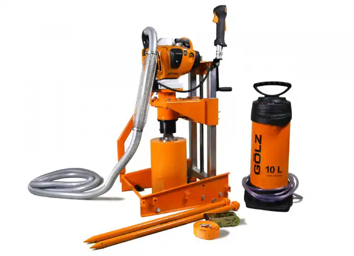 Gölz 02953532000 KB350 Perceuse à diamant pour égouts et canaux avec moteur à essence Stihl