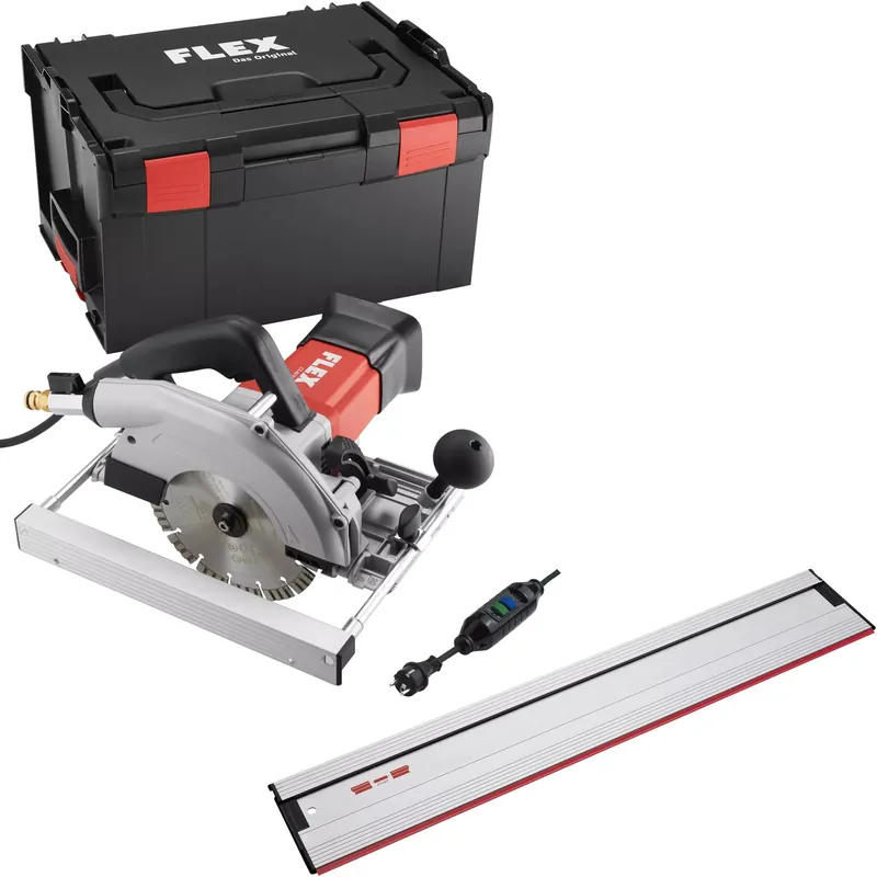 Flex-tools 531029 CS60 WET Scie circulaire pour carrelage et pierre naturelle 60 mm + 1 rail de guidage GRS 160