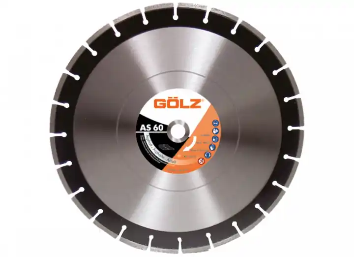 Gölz AS60351 AS60 Lame de scie diamantée Asphalte 350 x 25,4 mm