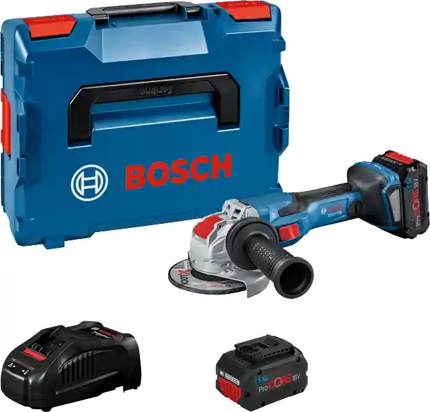 Bosch Bleu 06019H6402 X-LOCK GWX 18V-15 C Accu Meuleuse d‘Angle 125mm 18V 5.5 ProCore en L-BOXX