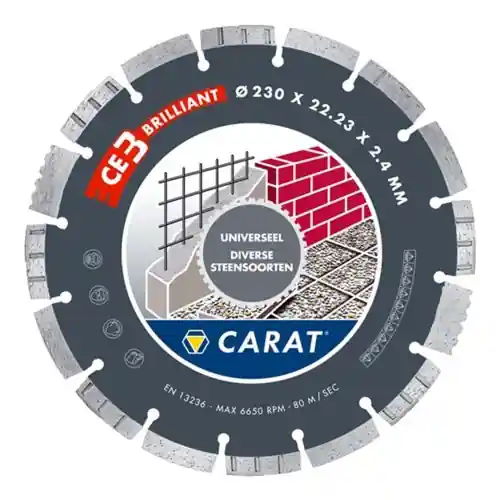 Carat CED1253000 Laser Universel Brillant Type CE-3 125 x 22.23