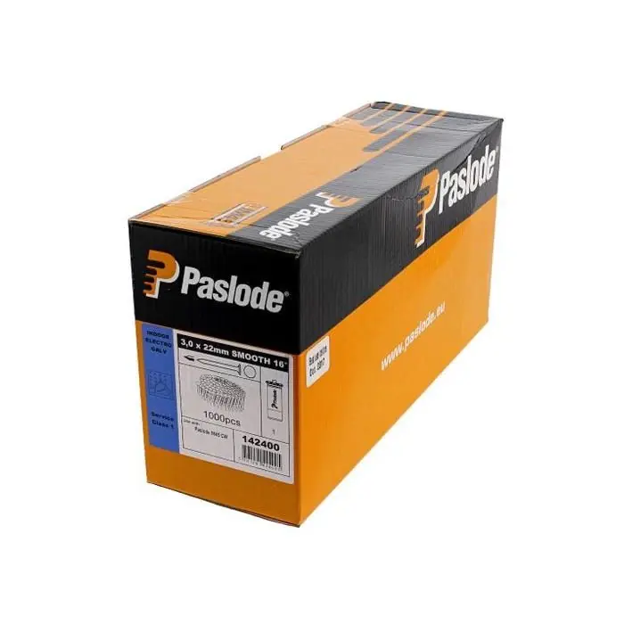 Paslode Accessoires 142404 Clou à asphalte 3,0 X 35 GLAD THERM.VZ.+GAS IM45 (cartouche de gaz incluse)