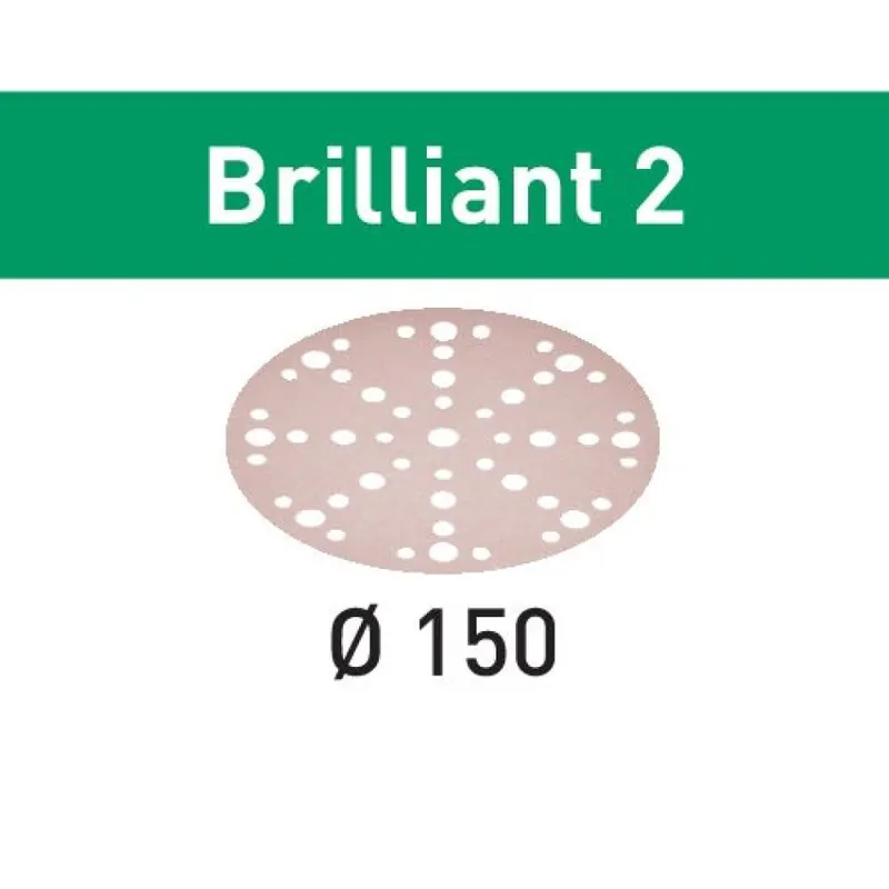 Festool Accessoires 492944 Disques abrasifs Brilliant 2 STF D125/90 P60 BR2/50
