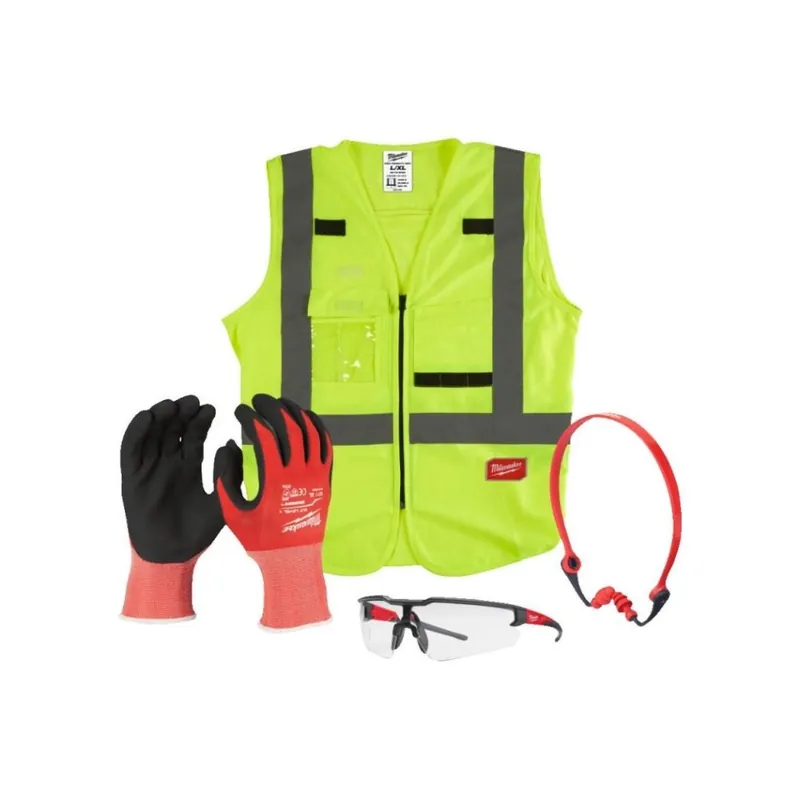 Milwaukee Accessoires 4932492063 Kit EPI pour la construction - G.10/XL