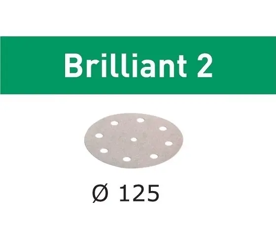 Festool Accessoires 492946 Disques abrasifs Brilliant 2 STF D125/90 P100 BR2/100