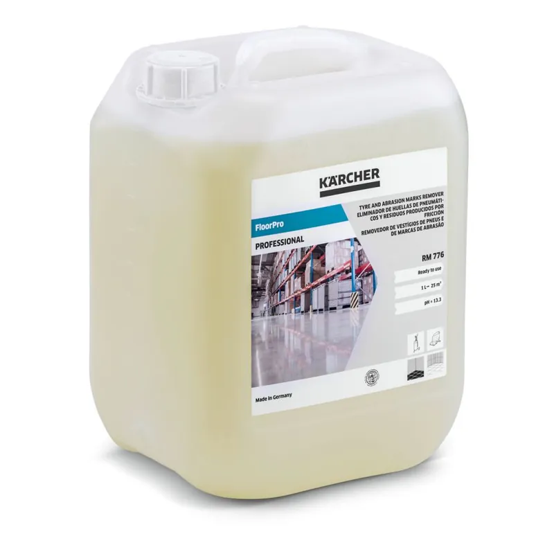 Kärcher Professional 6.295-545.0 FloorPro décapant pour les traces de pneus et de caoutchouc RM 776, 10l