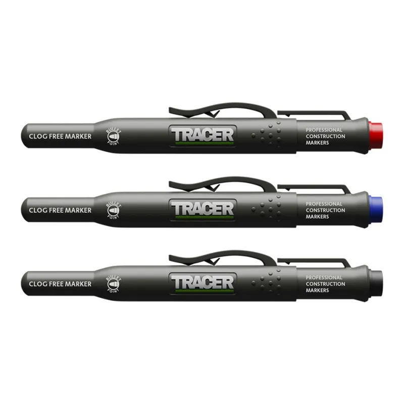 Tracer ACF-MK3 Set de marqueurs noir/bleu/rouge
