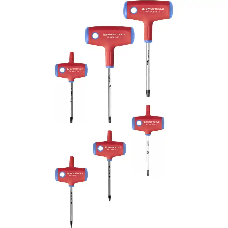PB Swiss Tools PB 1551 Jeu de tournevis Phillips Torx, 6 pièces