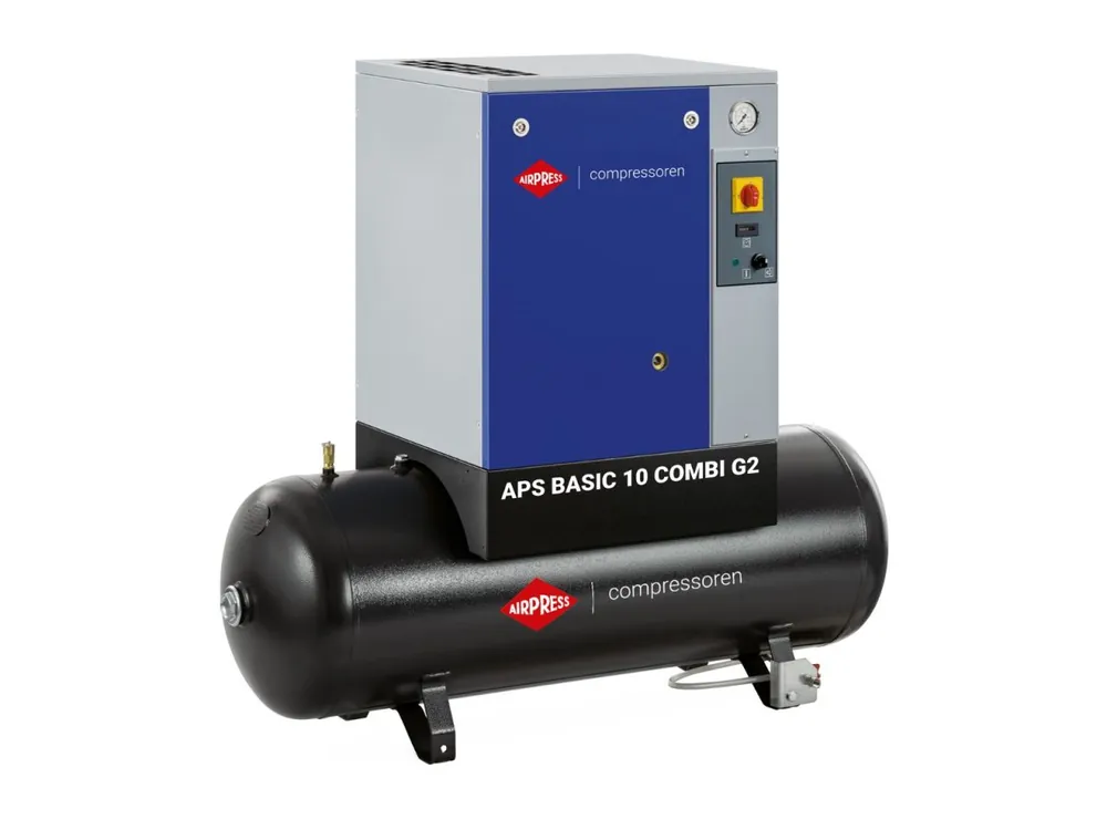 Airpress 362909 Compresseur à vis APS 10 Basic G2 Combi 10 bar 10 hp/7.5 kW 984 l/min 500 l