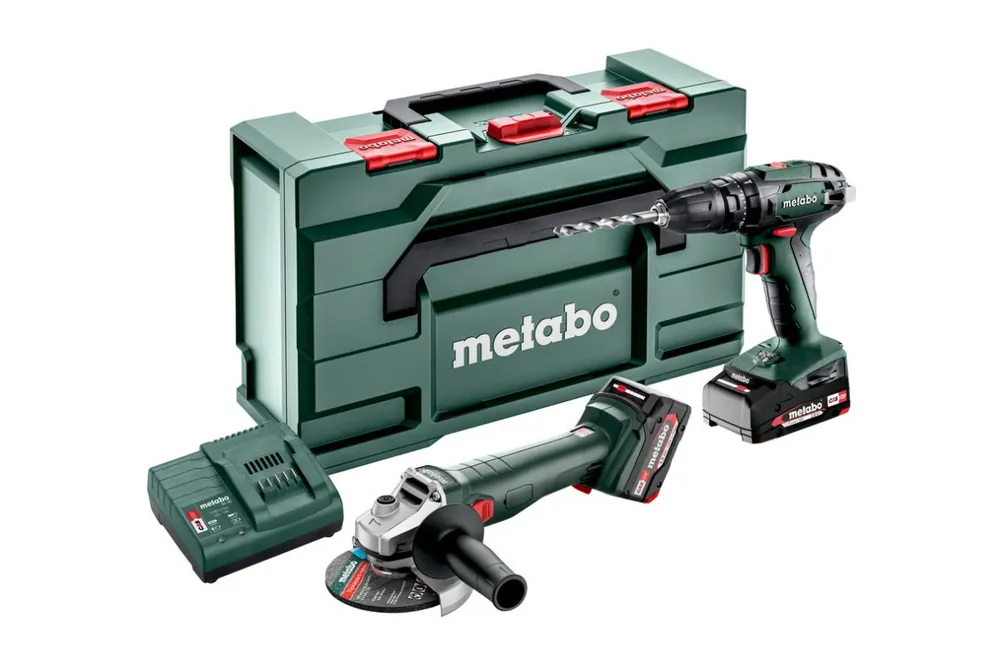Metabo 685205500 Combo Set 2.4.4 18V SB 18 perceuse sans fil +W 18 L 9-125 Meuleuse d‘angle