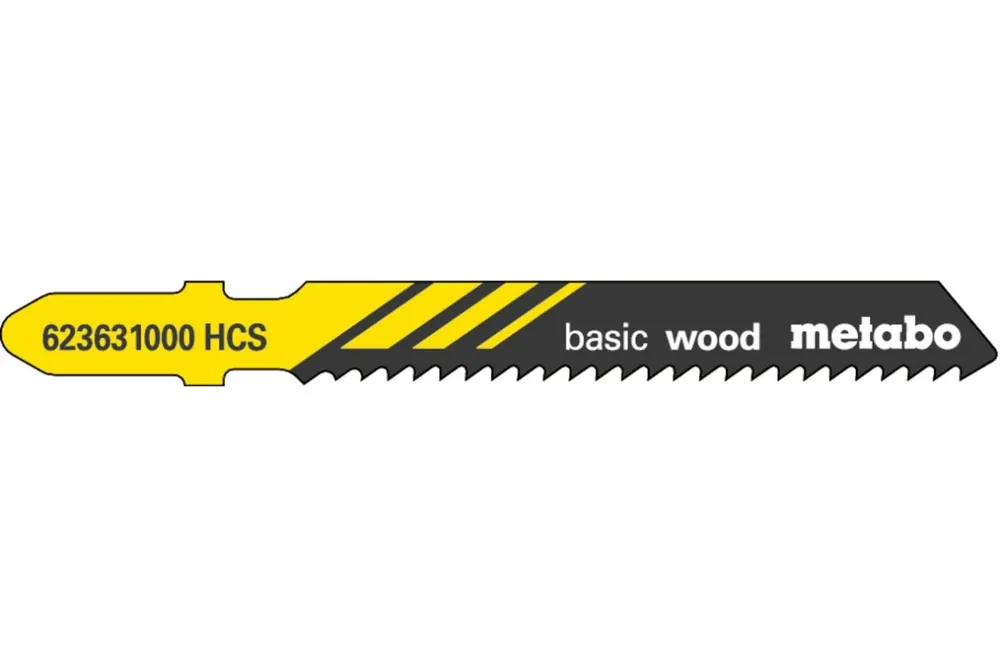 Metabo Accessoires 623631000 Lames de scie sauteuse (5 pièces) 51/2 mm HCS